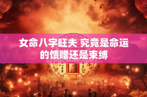 女命八字旺夫 究竟是命运的馈赠还是束缚