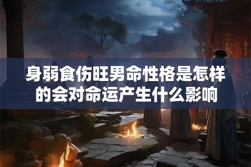 身弱食伤旺男命性格是怎样的会对命运产生什么影响