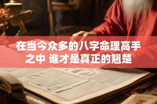 在当今众多的八字命理高手之中 谁才是真正的翘楚