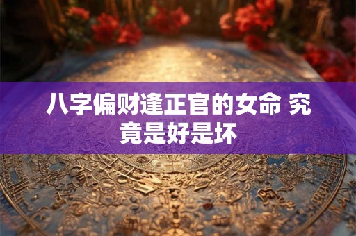 八字偏财逢正官的女命 究竟是好是坏