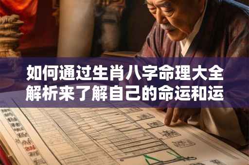 如何通过生肖八字命理大全解析来了解自己的命运和运势