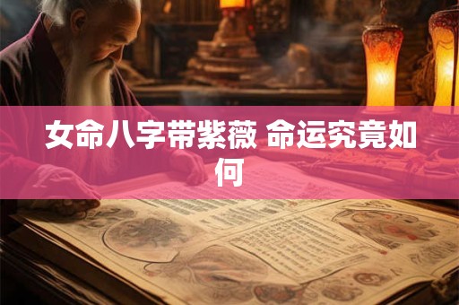 女命八字带紫薇 命运究竟如何