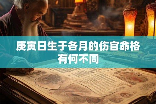 庚寅日生于各月的伤官命格有何不同