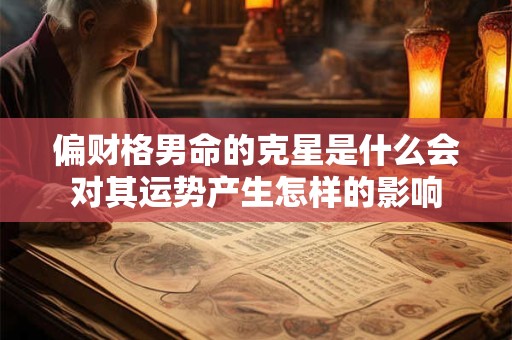 偏财格男命的克星是什么会对其运势产生怎样的影响