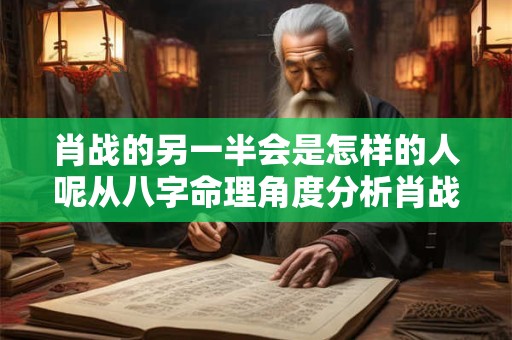 肖战的另一半会是怎样的人呢从八字命理角度分析肖战的感情运势