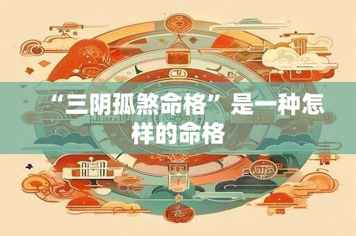 “三阴孤煞命格”是一种怎样的命格
