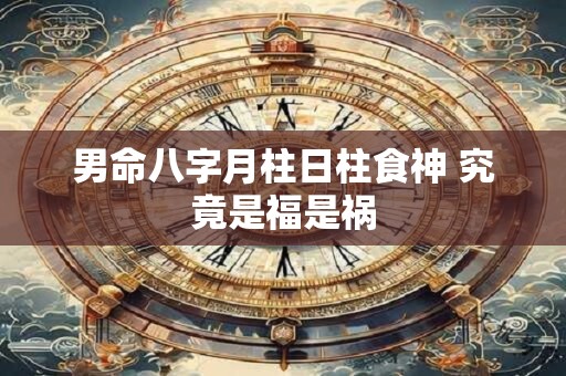 男命八字月柱日柱食神 究竟是福是祸