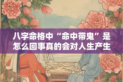 八字命格中“命中带鬼”是怎么回事真的会对人生产生影响吗