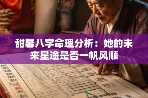 甜馨八字命理分析：她的未来星途是否一帆风顺