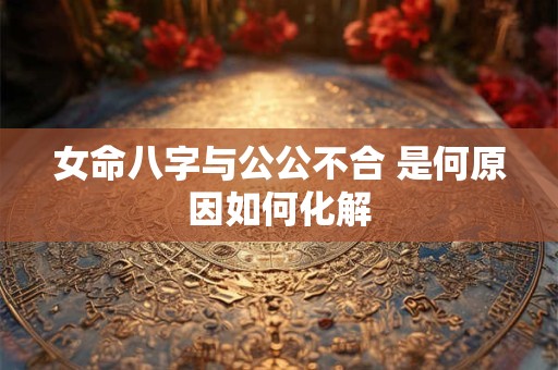 女命八字与公公不合 是何原因如何化解