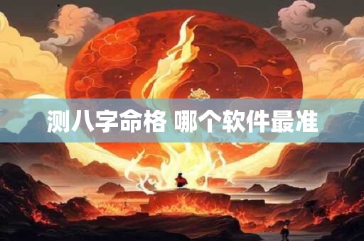 测八字命格 哪个软件最准