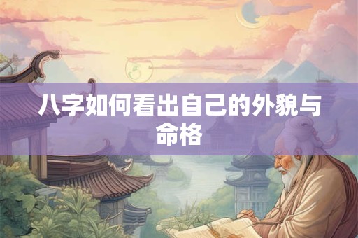 八字如何看出自己的外貌与命格