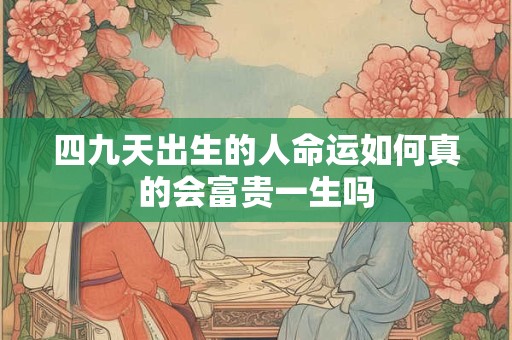 四九天出生的人命运如何真的会富贵一生吗