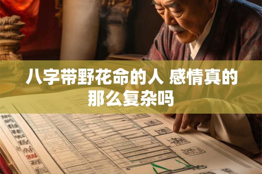 八字带野花命的人 感情真的那么复杂吗