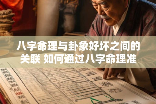 八字命理与卦象好坏之间的关联 如何通过八字命理准确判断卦象的好坏