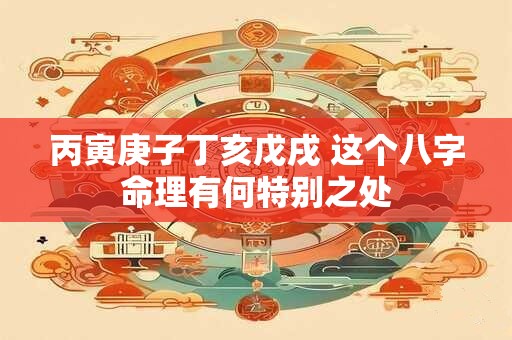 丙寅庚子丁亥戊戌 这个八字命理有何特别之处