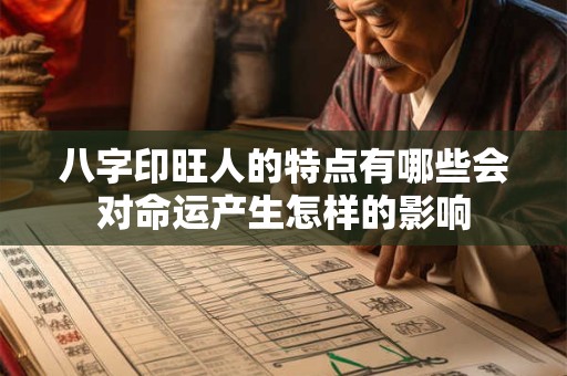 八字印旺人的特点有哪些会对命运产生怎样的影响