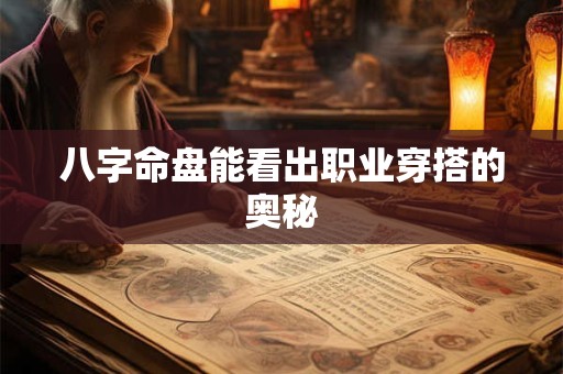 八字命盘能看出职业穿搭的奥秘