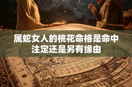属蛇女人的桃花命格是命中注定还是另有缘由