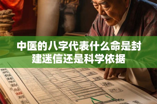中医的八字代表什么命是封建迷信还是科学依据