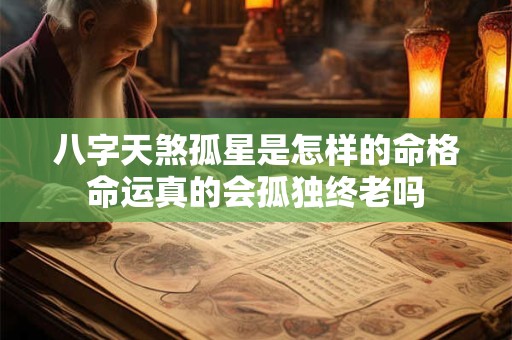 八字天煞孤星是怎样的命格命运真的会孤独终老吗