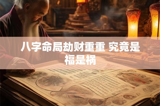 八字命局劫财重重 究竟是福是祸