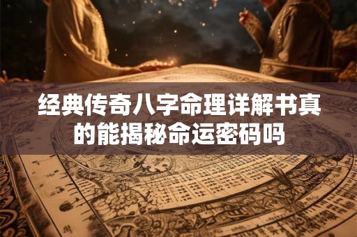 经典传奇八字命理详解书真的能揭秘命运密码吗