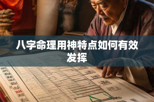 八字命理用神特点如何有效发挥