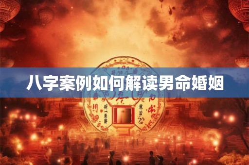 八字案例如何解读男命婚姻
