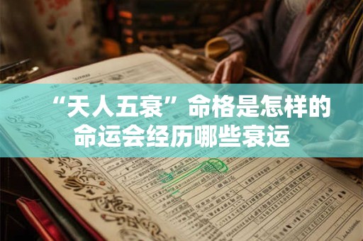“天人五衰”命格是怎样的命运会经历哪些衰运