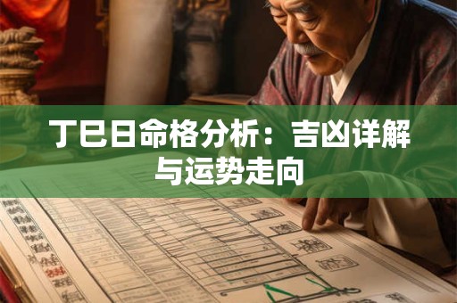 丁巳日命格分析：吉凶详解与运势走向