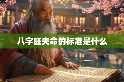 八字旺夫命的标准是什么