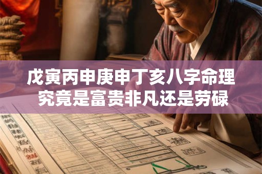 戊寅丙申庚申丁亥八字命理 究竟是富贵非凡还是劳碌贫贱