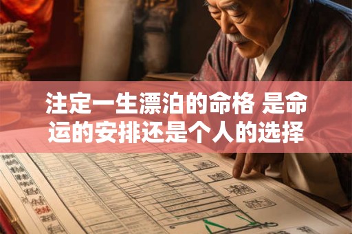注定一生漂泊的命格 是命运的安排还是个人的选择