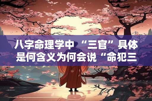 八字命理学中 “三官”具体是何含义为何会说“命犯三官”