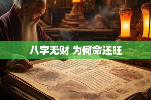 八字无财 为何命还旺