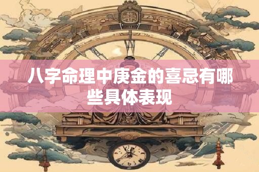 八字命理中庚金的喜忌有哪些具体表现