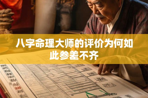 八字命理大师的评价为何如此参差不齐