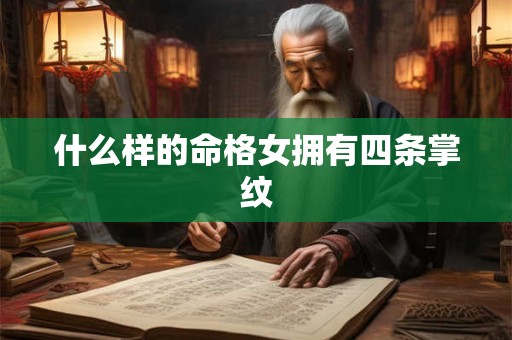 什么样的命格女拥有四条掌纹