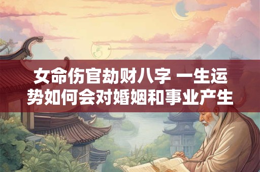 女命伤官劫财八字 一生运势如何会对婚姻和事业产生怎样的影响