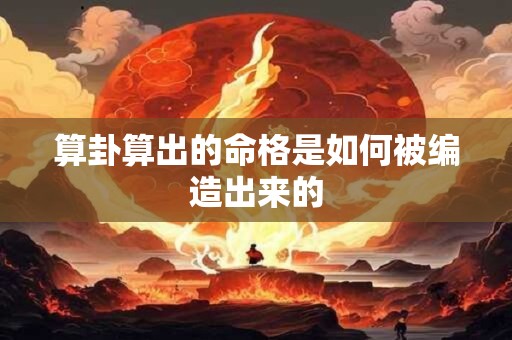 算卦算出的命格是如何被编造出来的 算卦算出的命格是如何被编造出来的