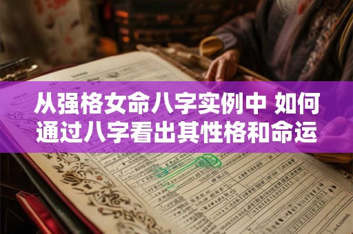 从强格女命八字实例中 如何通过八字看出其性格和命运