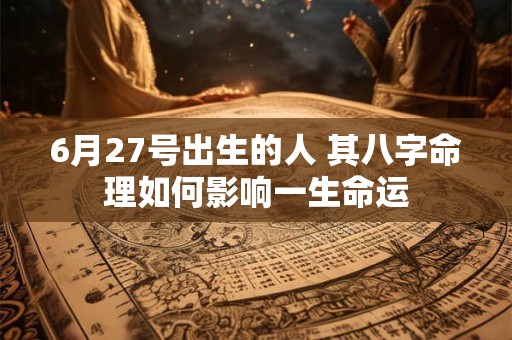 6月27号出生的人 其八字命理如何影响一生命运