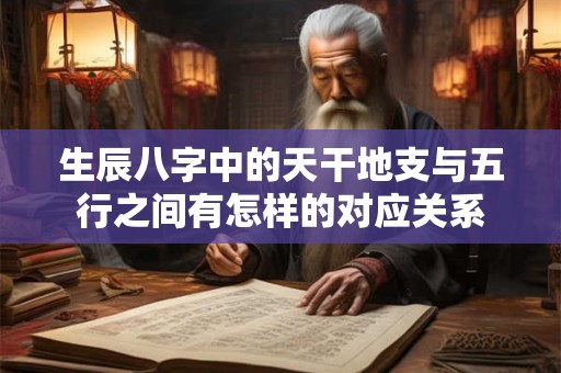 生辰八字中的天干地支与五行之间有怎样的对应关系