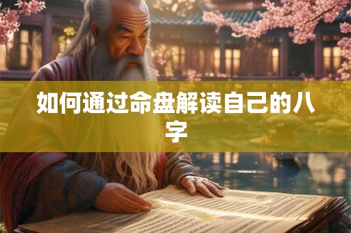 如何通过命盘解读自己的八字