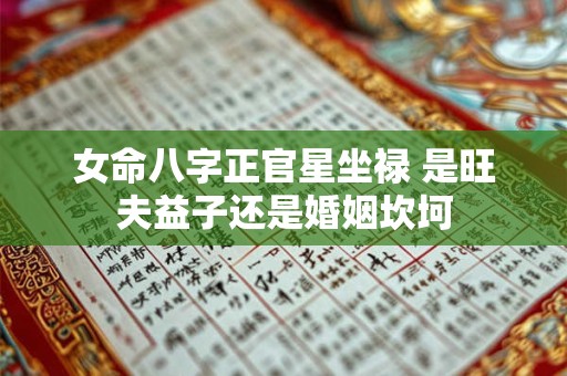 女命八字正官星坐禄 是旺夫益子还是婚姻坎坷