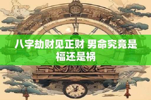 八字劫财见正财 男命究竟是福还是祸