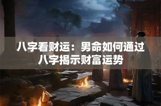 八字看财运:男命如何通过八字揭示财富运势 八字看财运:男命如何通过八字揭示财富运势