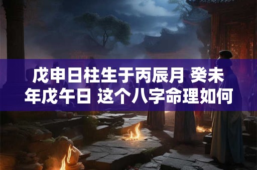 戊申日柱生于丙辰月 癸未年戊午日 这个八字命理如何 戊申日柱生于丙辰月 癸未年戊午日 这个八字命理如何