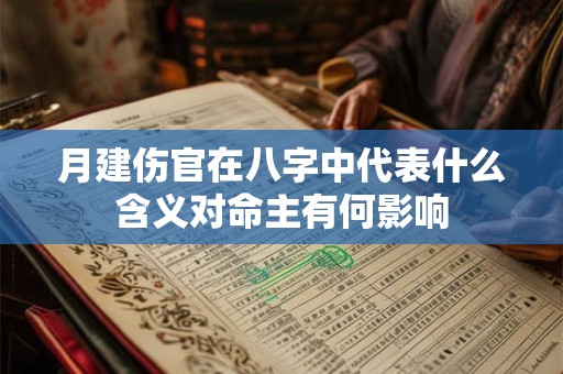 月建伤官在八字中代表什么含义对命主有何影响 月建伤官在八字中代表什么含义对命主有何影响